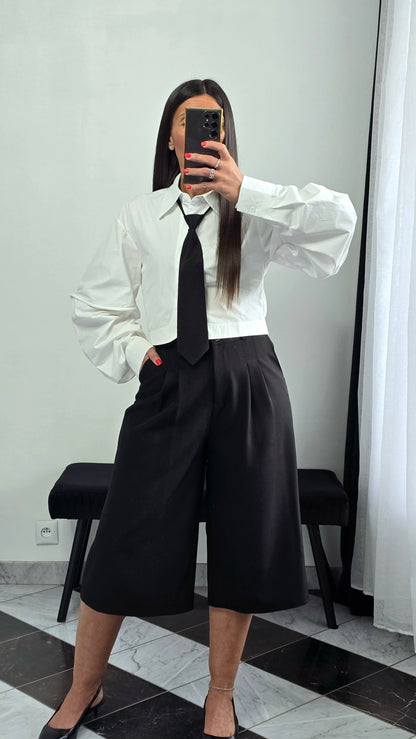 Bermuda tailoring long – noir
