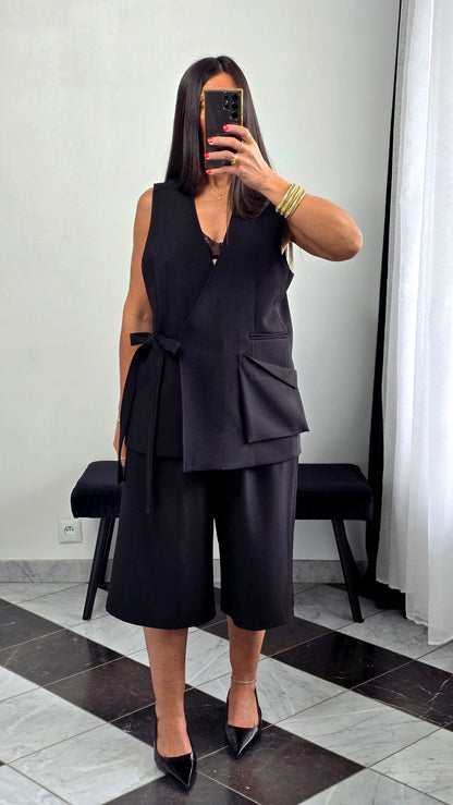 Bermuda tailoring long – noir
