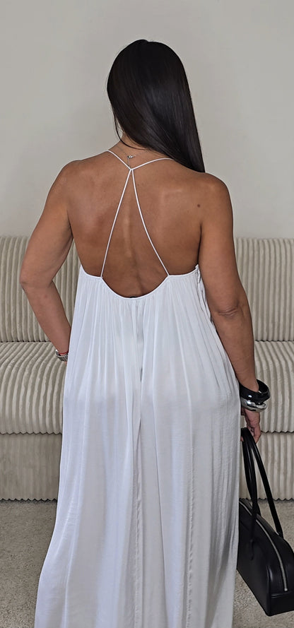 Robe longue - dentelle blanche