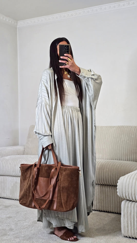 Sac cuir suédé – camel chaud