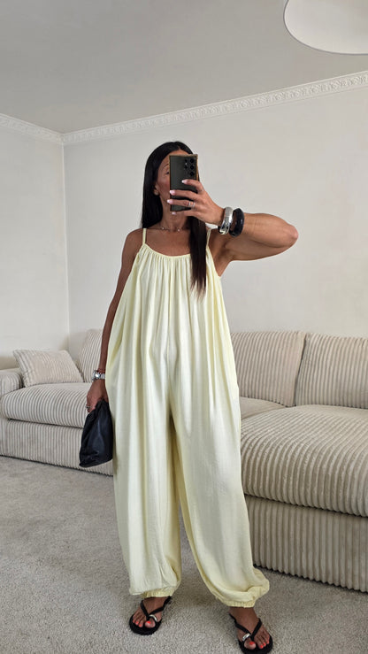 Combinaison fluide – Jaune beurre