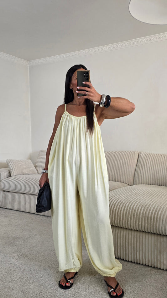 Combinaison fluide – Jaune beurre